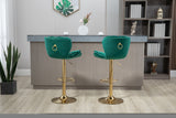 ZNTS COOLMORE Bar Stools with Back and Footrest Counter Height Dining Chairs 2PC /SET W39557448