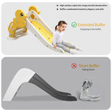 ZNTS Kid Slide for Toddler Age 1-3 Indoor Pet duck yellow Plastic Slide Outdoor Playground Climber Slide W509107483