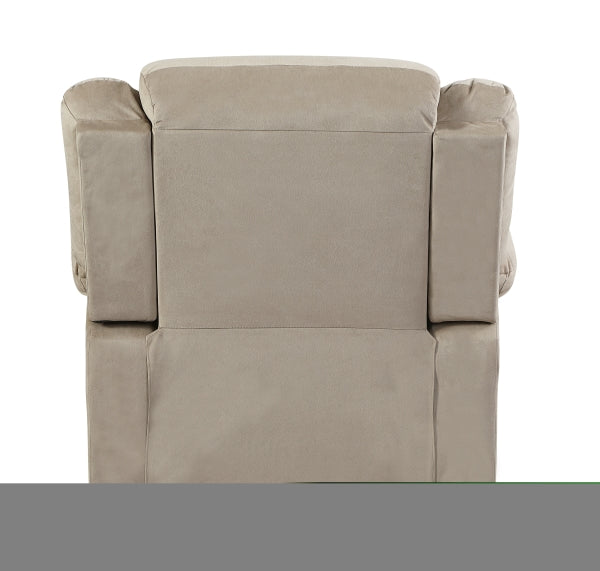 ZNTS Global United Transitional Microfiber Fabric Recliner Chair B05777775