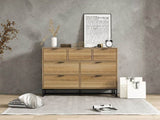 ZNTS Modern 7 Drawer Dresser Wood Cabinet W68858683