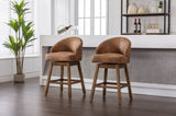 ZNTS COOLMORE Bar Stools Set of 2 Counter Height Chairs with Footrest for Kitchen, Dining Room And 360 W1539134919