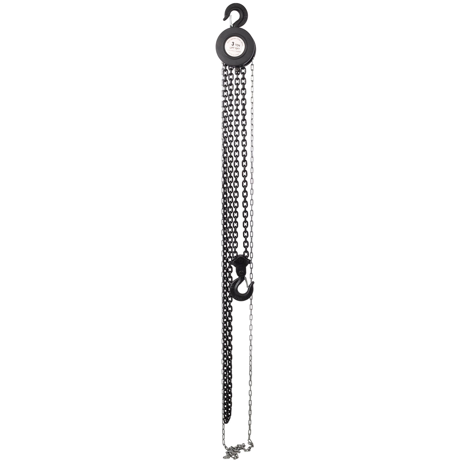 ZNTS Chain hoist 11000lbs 5T capacity 10ft wIth 2 heavy duty hooks,Manual chain hoist steel W46557617