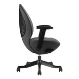 ZNTS Techni Mobili Deco LUX Executive Office Chair, Black RTA-1819C-BK