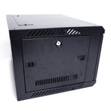 ZNTS 6U Equipped Iron Network Cabinet with Cooling Fan Black 67391305