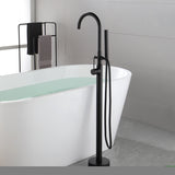 ZNTS Single Handle Floor Mounted Clawfoot Tub Faucet NK0864