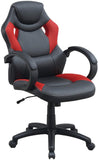 ZNTS Office Chair Upholstered 1pc Cushioned Comfort Chair Relax Gaming Office Work Black And Red Color HS00F1689-ID-AHD