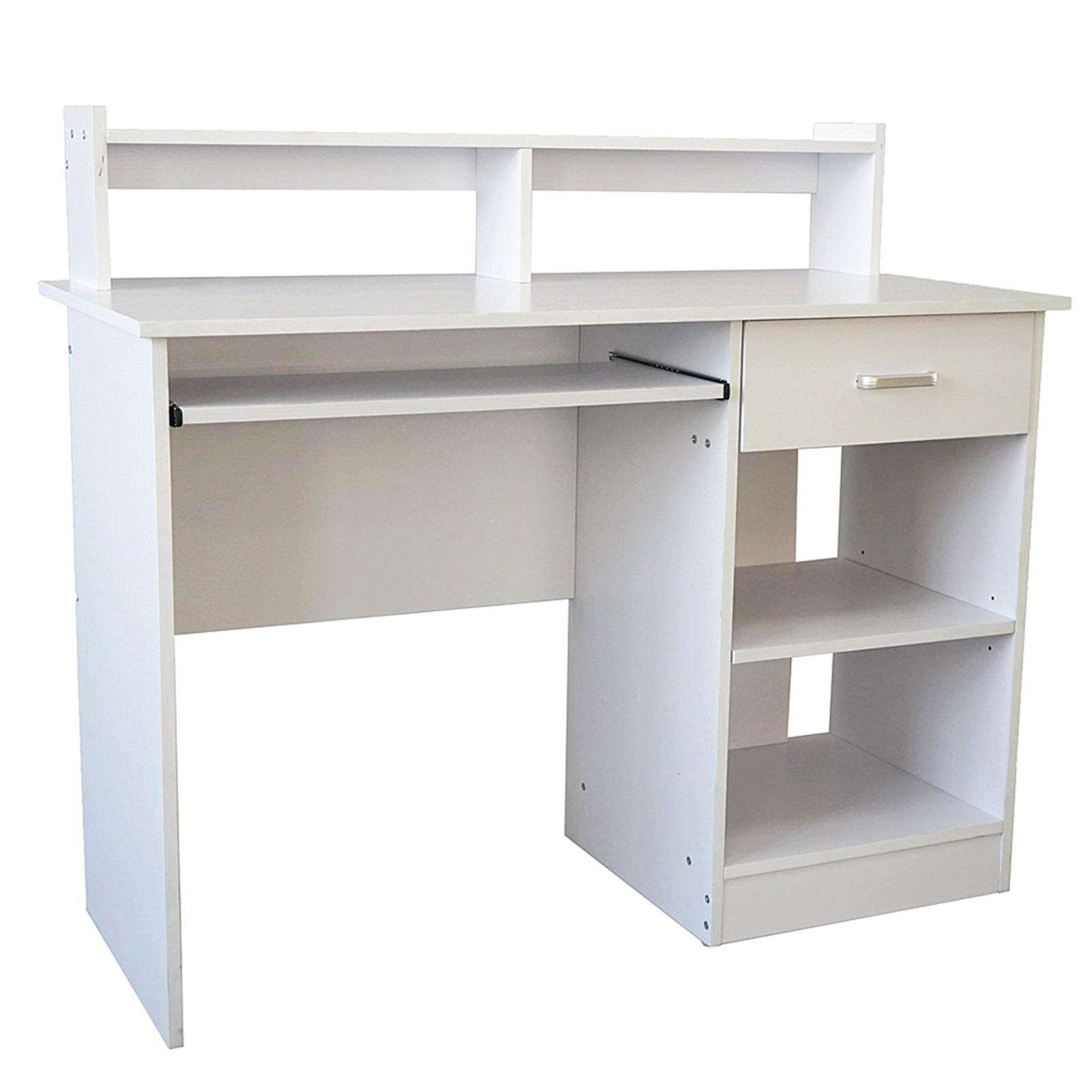 ZNTS General Style Modern E1 15MM Chipboard Computer Desk White 79137938