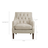 ZNTS Button Tufted Accent Chair B03548269