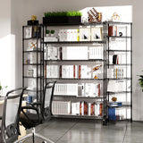 ZNTS 6 Tier Wire Shelving Unit, 6000 LBS NSF Height Adjustable Metal Garage Storage Shelves with Wheels, W155079890
