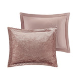 ZNTS Full/Queen Velvet Comforter Set with Throw Pillow B03595887