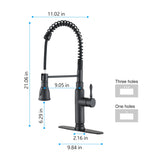 ZNTS Touch Kitchen Faucet with Pull Down Sprayer TH94027MB02