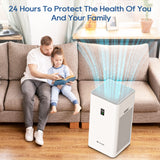 ZNTS Lifubide Large Room Air Purifier, H13 True HEPA,4555 Sq.Ft Coverage,24dB Low Noise For 78344112