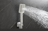 ZNTS Shower System with Shower Head, Hand Shower, Slide Bar, Bodysprays, Shower Arm, Hose, Valve Trim, W928115070