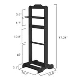 ZNTS Accent Portable Garment Rack,Clothes Valet Stand with Storage Organizer,Black Finish W760P145329