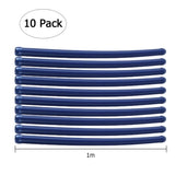 ZNTS Auto Swimming Pool Cleaner with 10pcs Durable Hose Blue 13722070