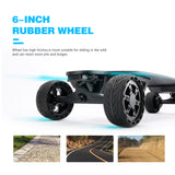 ZNTS All terrain dual 1000*2 hub motor electric skateboard with 32mph max speed,25miles range,9600mah W34856852