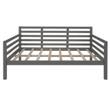 ZNTS Wooden Full Size Daybed with Clean Lines, Gray WF199367AAE