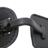 ZNTS Saddle Shape Adjustable Salon Stool with Back Black 77528035