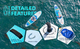 ZNTS Inflatable Stand Up Paddle Board Yoga Board with Premium SUP Accessories & 02463742