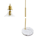 ZNTS Arched Floor Lamp with Marble Base B03597670