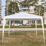 ZNTS 3 x 3m Three Sides Waterproof Tent with Spiral Tubes White 35496508