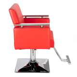ZNTS HC197R Square Base Boutique Hair Salon Special Hairdressing Chair Beauty Chair Red 93068322
