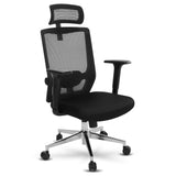 ZNTS Ergonomic Office Chair with Adjustable Headrest, Lumbar Support, Mesh Desk Chair, Swivel Executive W1215125300