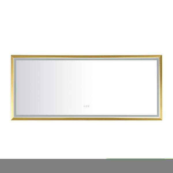 ZNTS 96in. W x 48 in. H LED Lighted Bathroom Wall Mounted Mirror with High Lumen+Anti-Fog Separately W1272102710