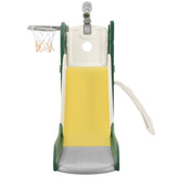 ZNTS Kids Slide Playset Structure 5 in 1, Freestanding Spaceship Set with Slide, Telescope and Basketball PP321358AAL