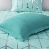 ZNTS Metallic Printed Comforter Set B03595834
