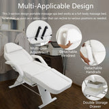 ZNTS Massage Salon Tattoo Chair with Two Trays Esthetician Bed with Hydraulic Stool,Multi-Purpose W1422132171