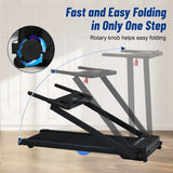 ZNTS Electric Treadmill Foldable Exercise Walking Machince for Home/Office LCD Display, Peak 2.5HP, MS305251AAA