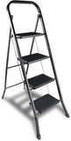 ZNTS YSSOA 4 Step Ladder, Folding Step Stool with Wide Anti-Slip Pedal, 330 lbs Sturdy Steel Ladder, W113447991
