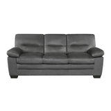 ZNTS Modern Sleek Design Living Room Furniture 1pc Sofa Dark Gray Fabric Upholstered Comfortable Plush B01167250