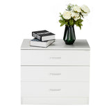 ZNTS [FCH] Modern Simple 3-Drawer Dresser White 80193999