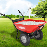 ZNTS RedRock Wheelbarrow Utility Cart Electric Powered 24V DC 180W AGM Battery 330lbs Max ET295652RED