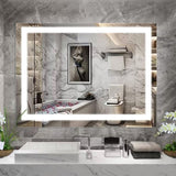 ZNTS LED Bathroom Mirror 48x 36 Inch with lights, anti-Fog & Dimming Led Bathroom Vanity Mirror W134070938