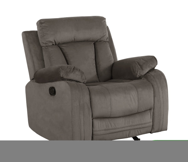 ZNTS Global United Reclining Transitional Microfiber Fabric Chair B05777760
