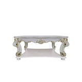 ZNTS ACME Vendome Coffee Table , Antique Pearl Finish LV01526