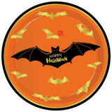 ZNTS Halloween Pumpkin Blood Hand Bat Paper Plates Party Supplie Plates and Napkins Birthday Disposable 80392471