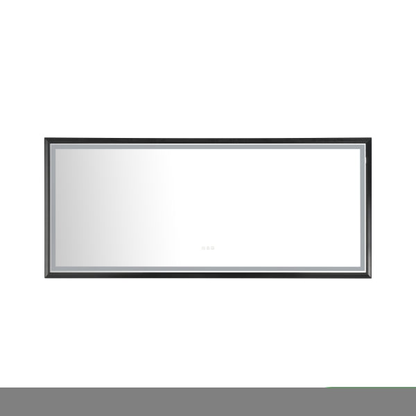 ZNTS 96in. W x 48 in. H LED Lighted Bathroom Wall Mounted Mirror with High Lumen+Anti-Fog Separately W1272102709