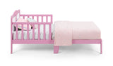 ZNTS Birdie Toddler Bed Dark Pink/White B02257208