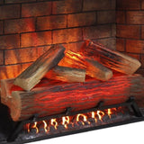 ZNTS 33 inch Infrared Electric Fireplace Insert, Touch Panel Home Decor Heater, Smokeless Firebox With W1769P144715