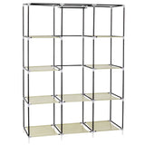 ZNTS 67" Portable Closet Organizer Wardrobe Storage Organizer with 10 Shelves Quick and Easy to Assemble 79846225