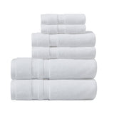 ZNTS 100% Cotton Feather Touch Antimicrobial Towel 6 Piece Set B03595630