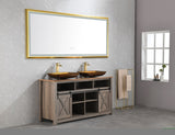 ZNTS LTL needs to consult the warehouse address84in. W x 34 in. H Oversized Rectangular Brushed gold W92863377