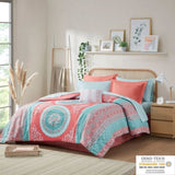 ZNTS Boho Comforter Set with Bed Sheets B03595824