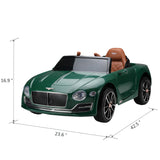 ZNTS Bentley Officially Licensed kids Ride On Car, Kids Electric Vehicle with Lights, Music and Remote W104158328