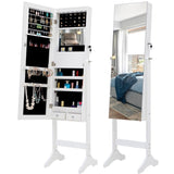 ZNTS Fashion Simple Jewelry Storage Mirror Cabinet With LED Lights,For Living Room Or Bedroom W40718048