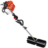 ZNTS snow sweeper GASOLINE POWERED BROOM SWEEPER,52CC 2 STROKE ,BROOM BRUSH 24x9" EPA W46541461